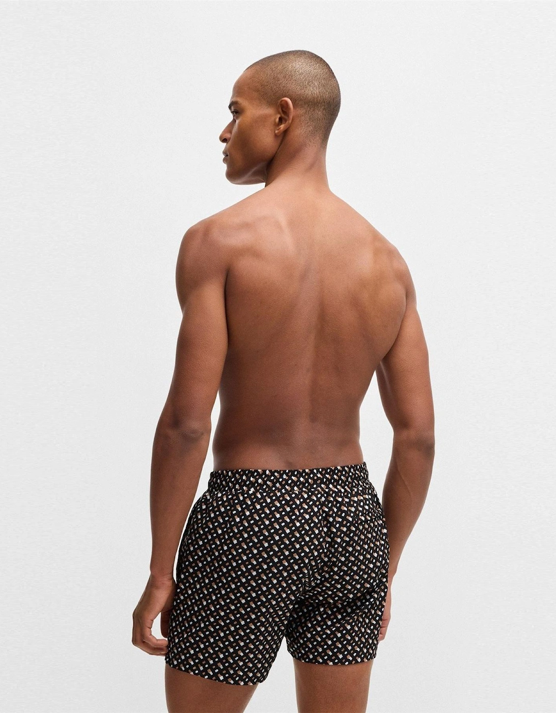 Geometric Patterned Swim Short