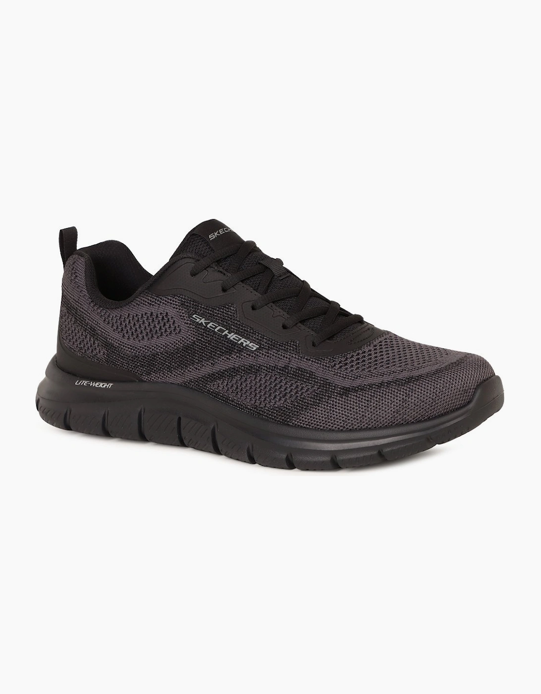 Skechers Men's Black Track Lace Trainers - Size 10