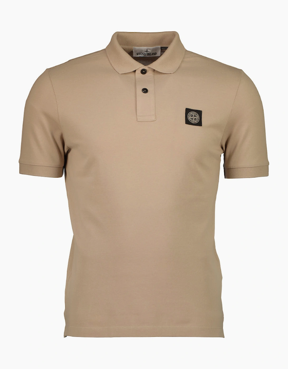 Stone Island Stone Island Men's Patch Logo Polo Shirt - Tan
