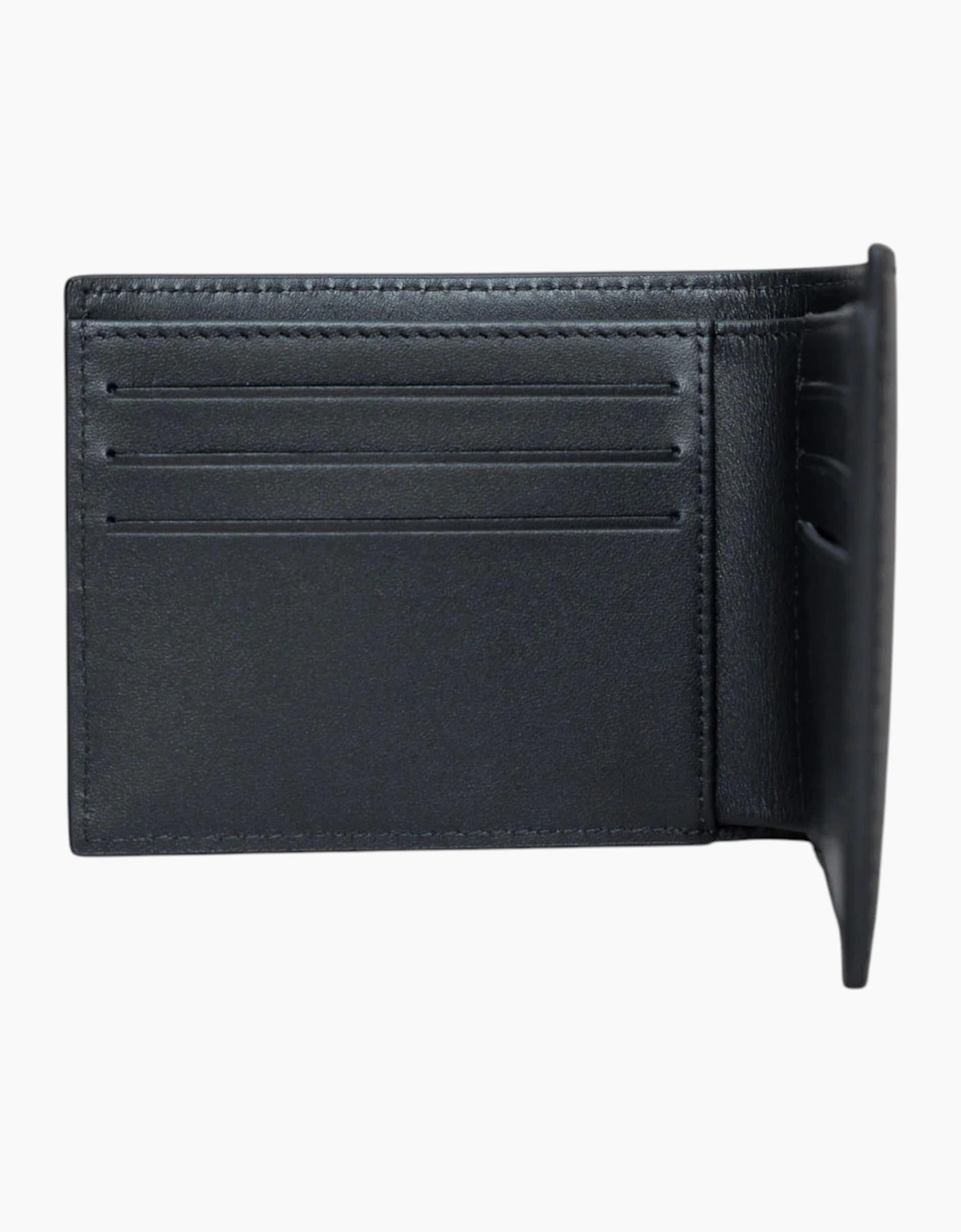 Lacoste Mens Wallet Genuine Leather Small Billfold Credit Card Holder Black