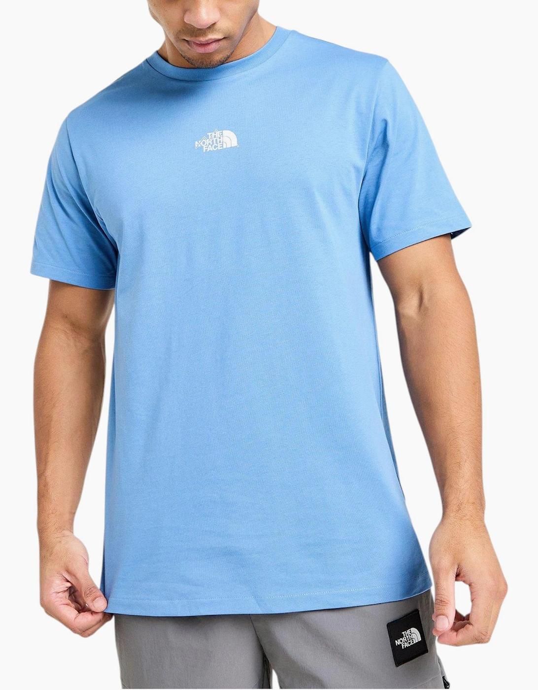 The North Face Mens T Shirt Centre Logo Crew Neck Short Sleeve Cotton Summer Tee