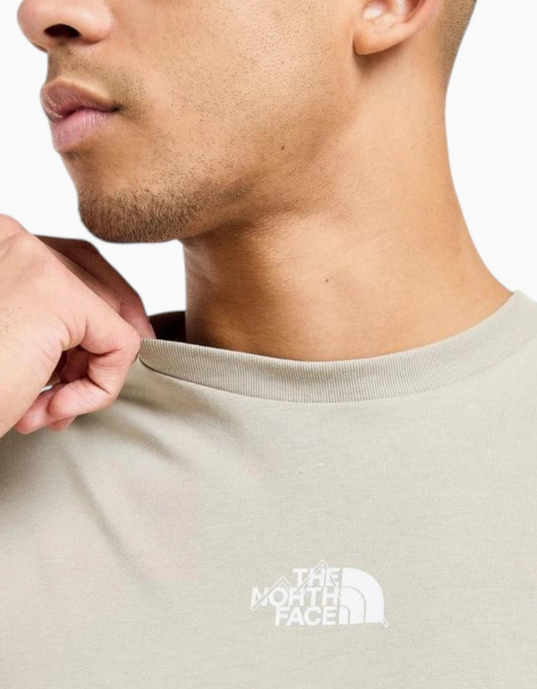The North Face Mens T Shirt Centre Logo Crew Neck Short Sleeve Cotton Summer Tee