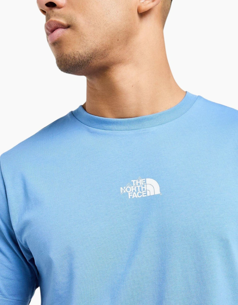 The North Face Mens T Shirt Centre Logo Crew Neck Short Sleeve Cotton Summer Tee