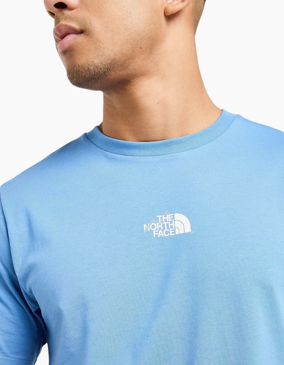 The North Face Mens T Shirt Centre Logo Crew Neck Short Sleeve Cotton Summer Tee