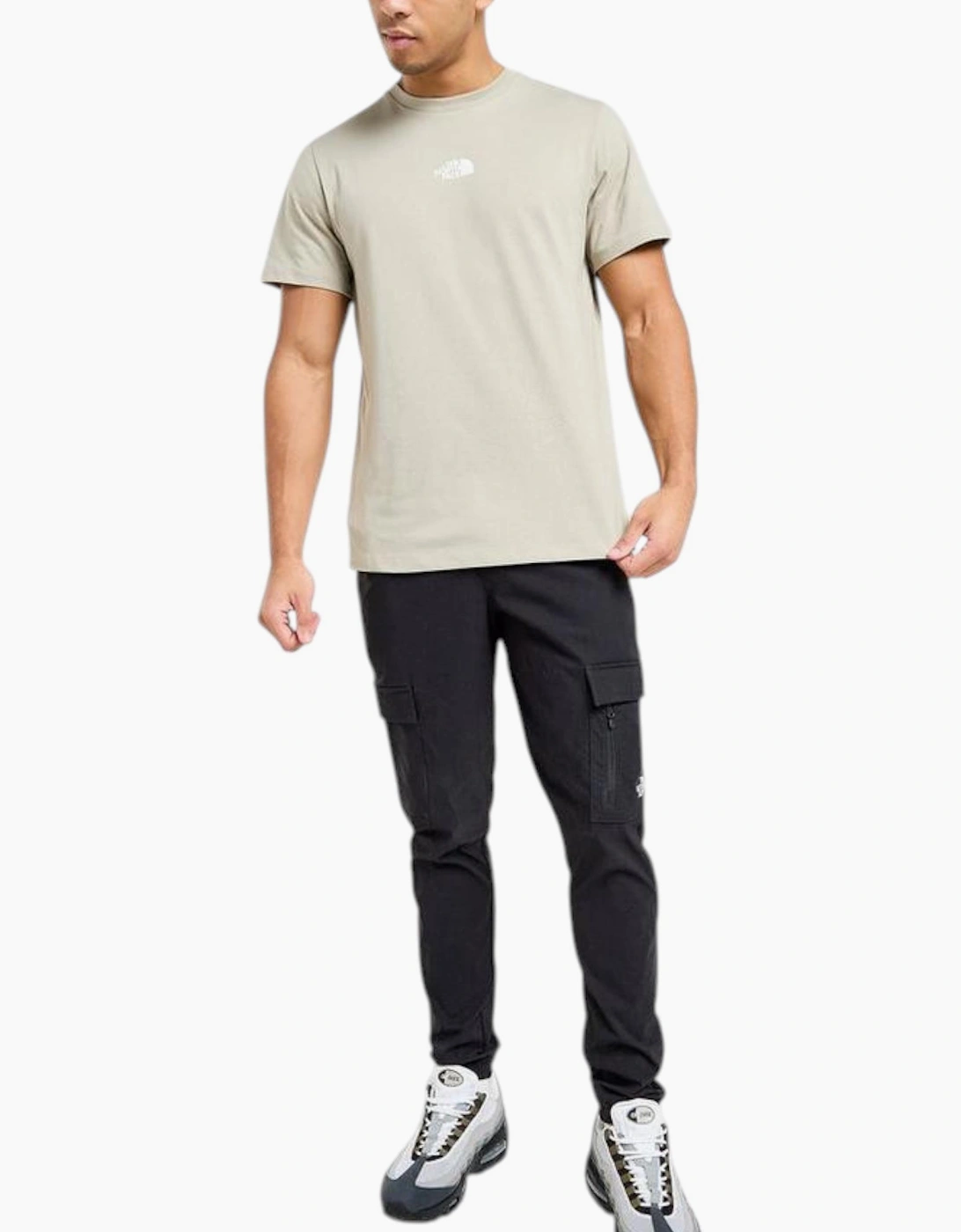 The North Face Mens T Shirt Centre Logo Crew Neck Short Sleeve Cotton Summer Tee