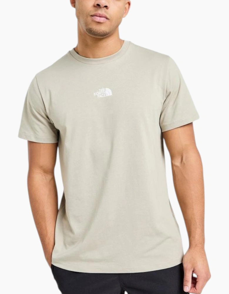 The North Face Mens T Shirt Centre Logo Crew Neck Short Sleeve Cotton Summer Tee