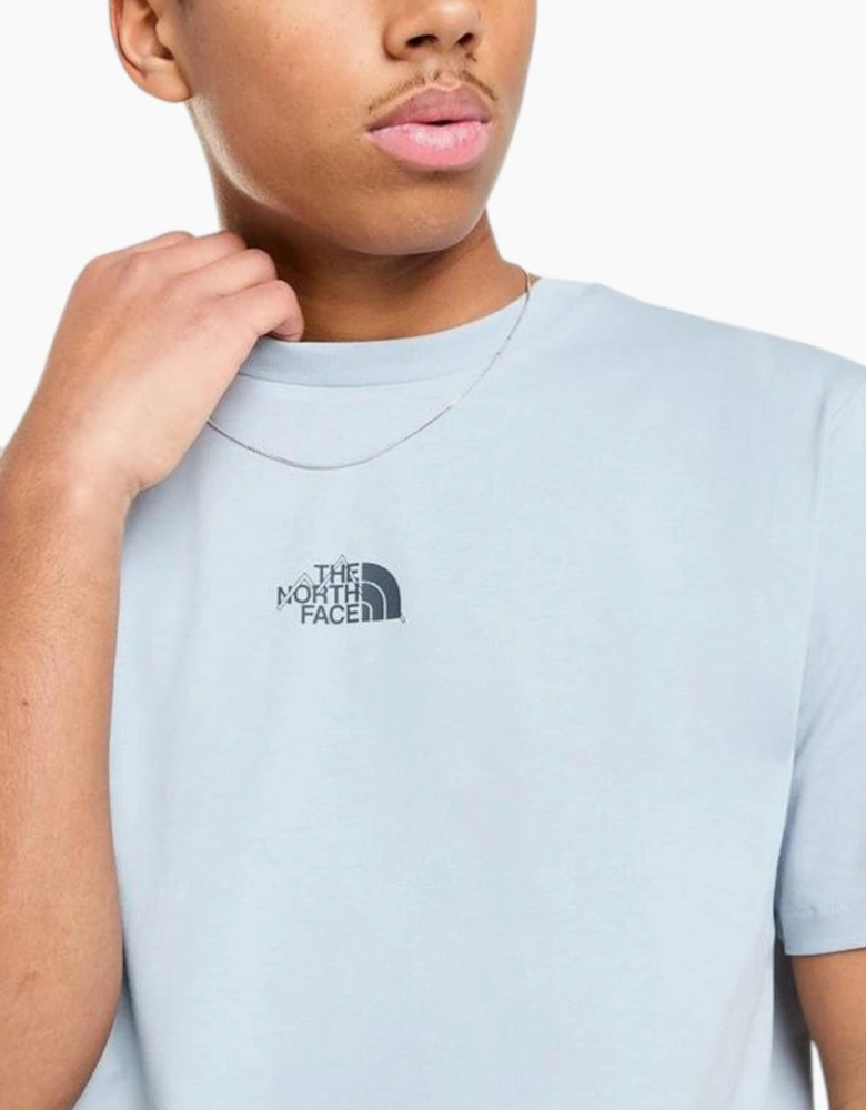 The North Face Mens T Shirt Centre Logo Crew Neck Short Sleeve Cotton Summer Tee