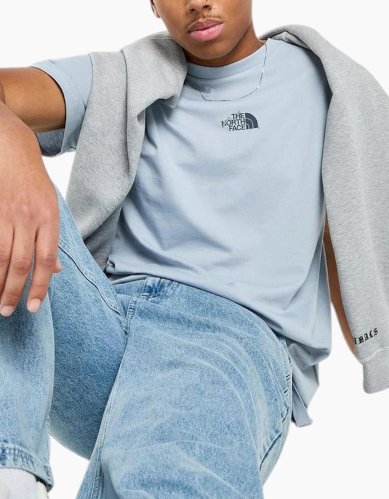 The North Face Mens T Shirt Centre Logo Crew Neck Short Sleeve Cotton Summer Tee