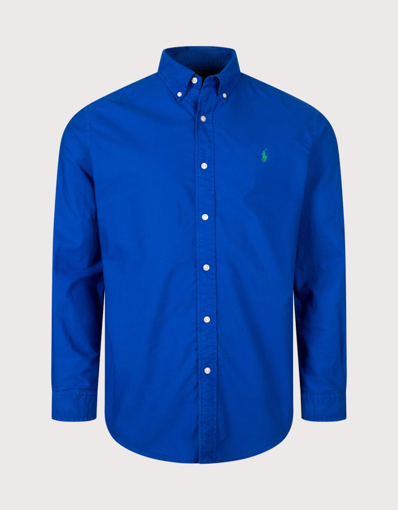 Custom Fit Garment-Dyed Oxford Shirt
