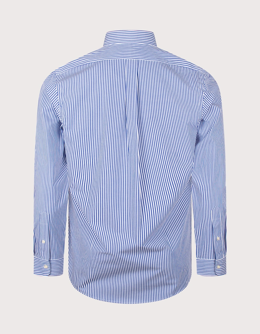 Custom Fit Striped Stretch Poplin Shirt