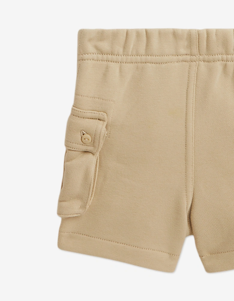 Ralph Lauren Baby Boys Easy French Terry Short Set in Beige