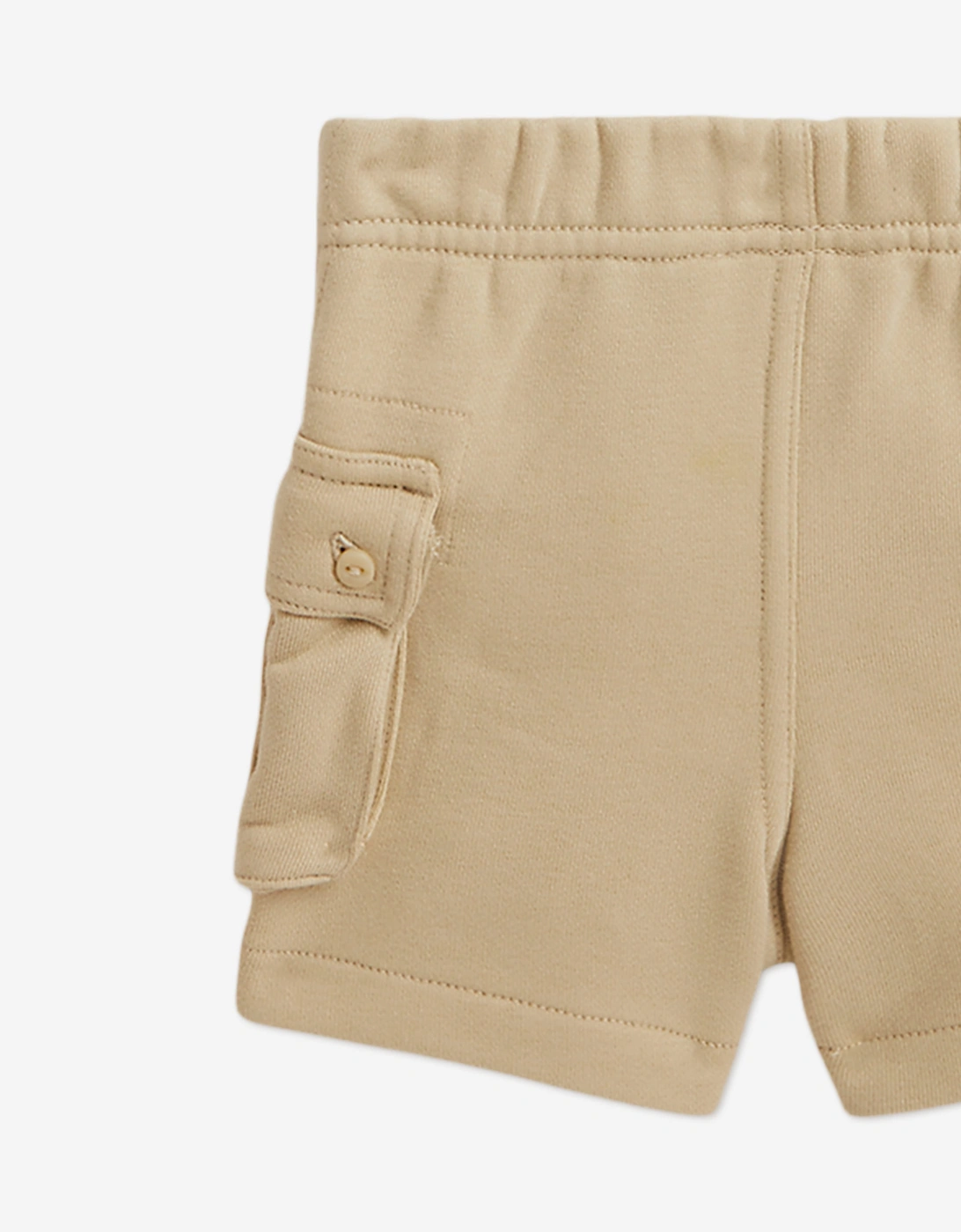 Ralph Lauren Baby Boys Easy French Terry Short Set in Beige