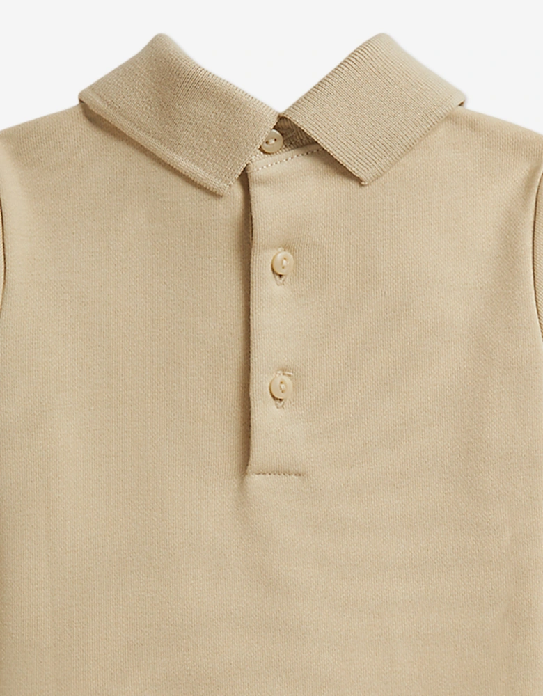 Ralph Lauren Baby Boys Easy French Terry Short Set in Beige