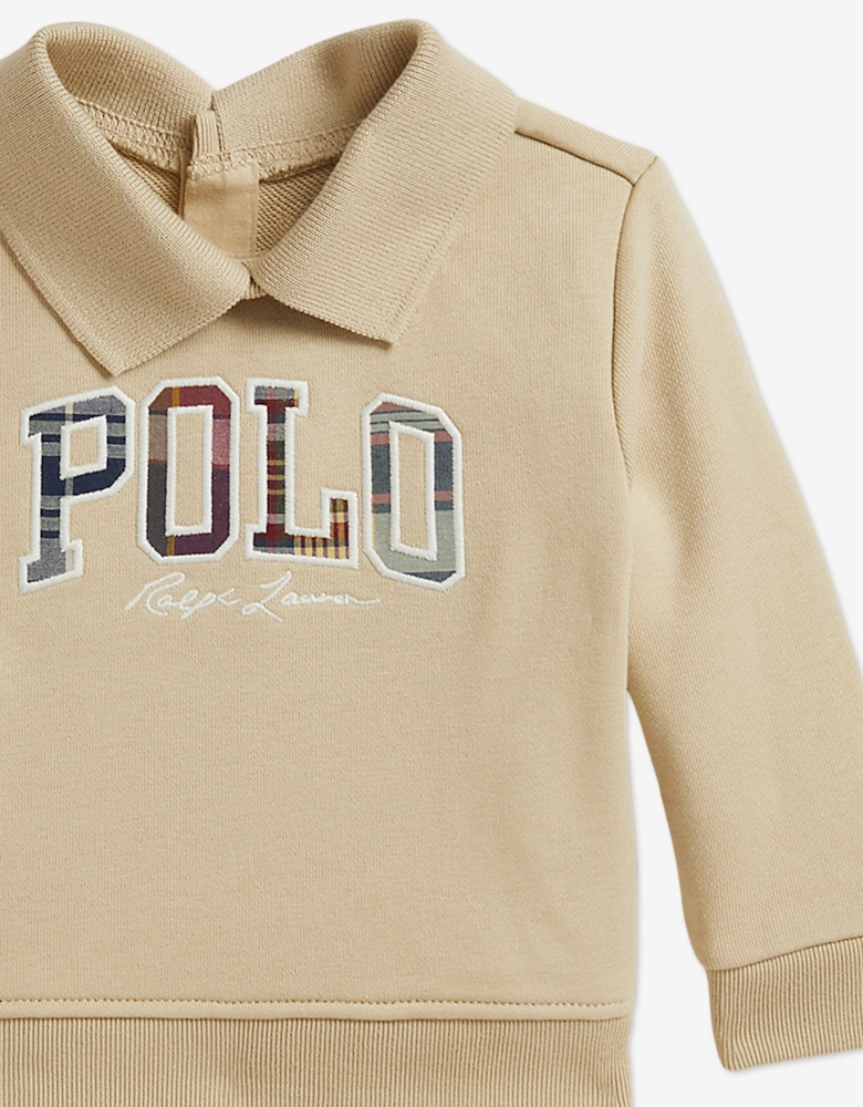 Ralph Lauren Baby Boys Easy French Terry Short Set in Beige