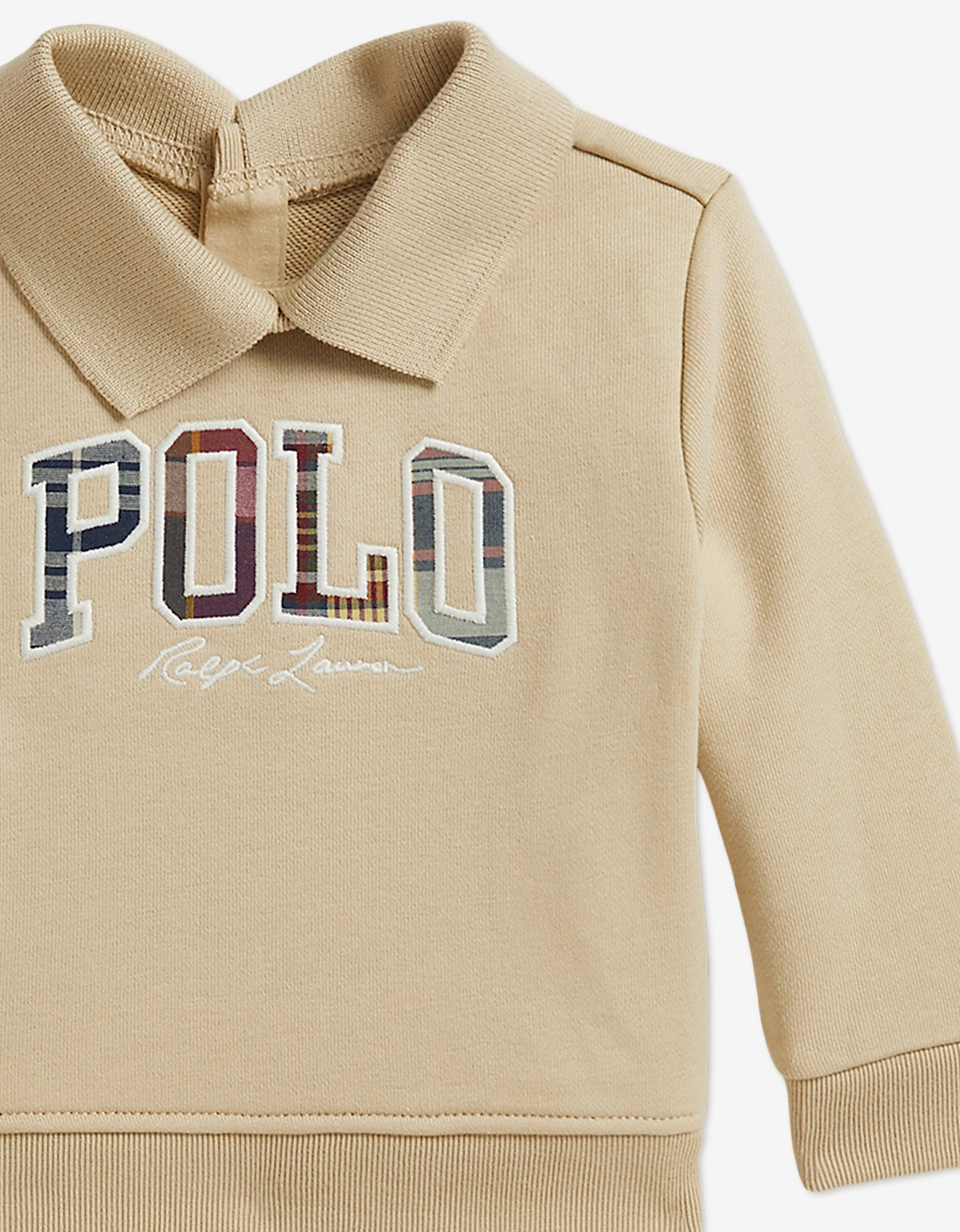 Ralph Lauren Baby Boys Easy French Terry Short Set in Beige