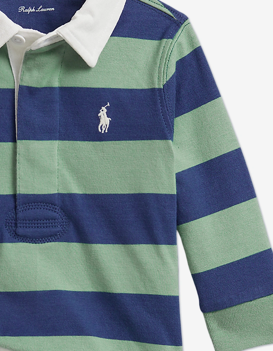 Ralph Lauren Baby Boys Striped Jersey Short Set in Green
