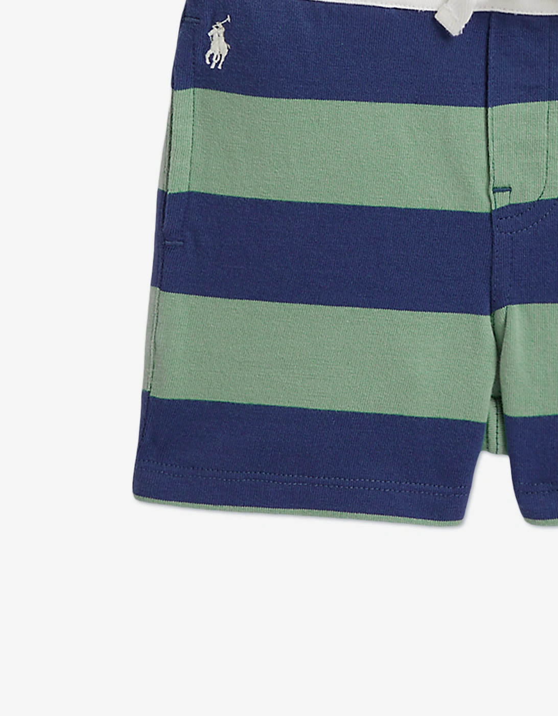 Ralph Lauren Baby Boys Striped Jersey Short Set in Green