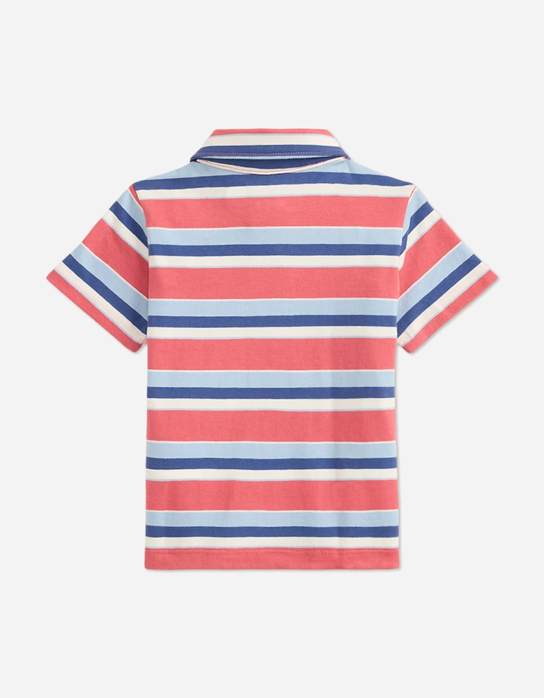 Ralph Lauren Baby Boys Striped Jersey Short Set in Pink