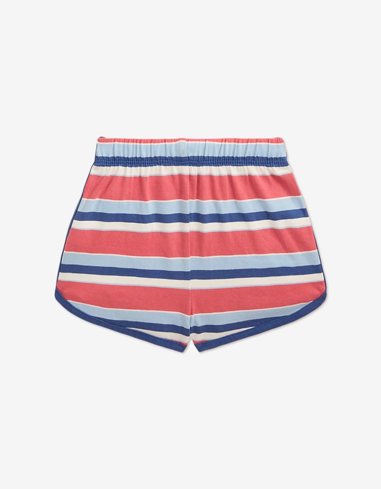 Ralph Lauren Baby Boys Striped Jersey Short Set in Pink