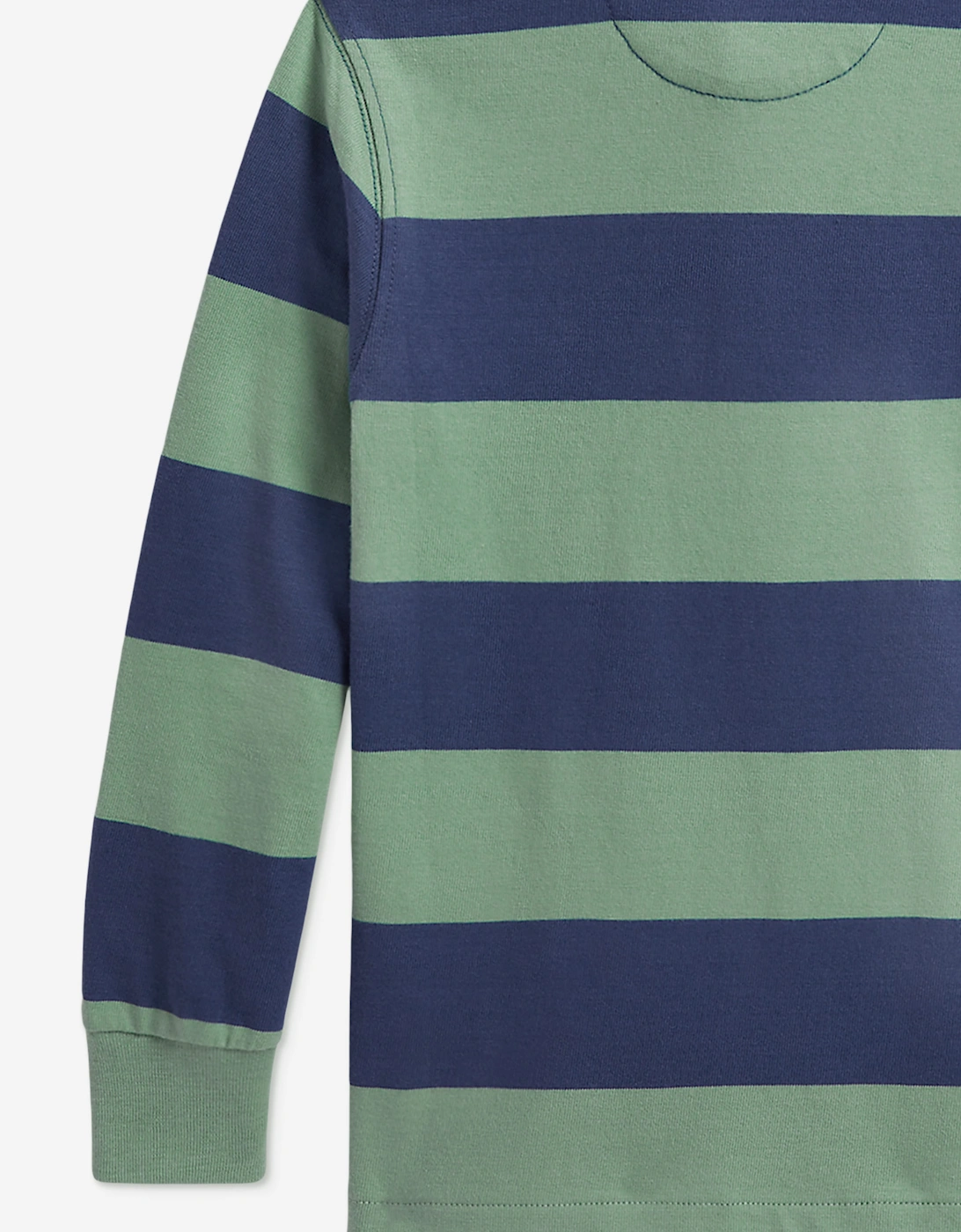 Ralph Lauren Boys Striped Jersey Rugby Shirt in Green