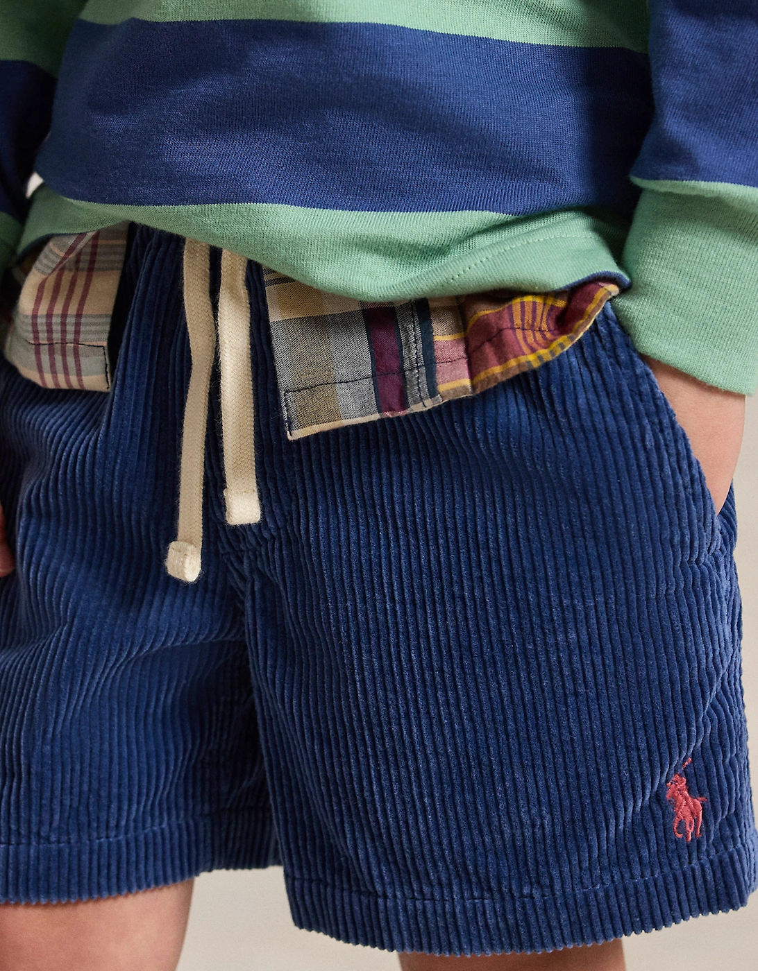 Ralph Lauren Boys Logo Prepster Shorts in Blue