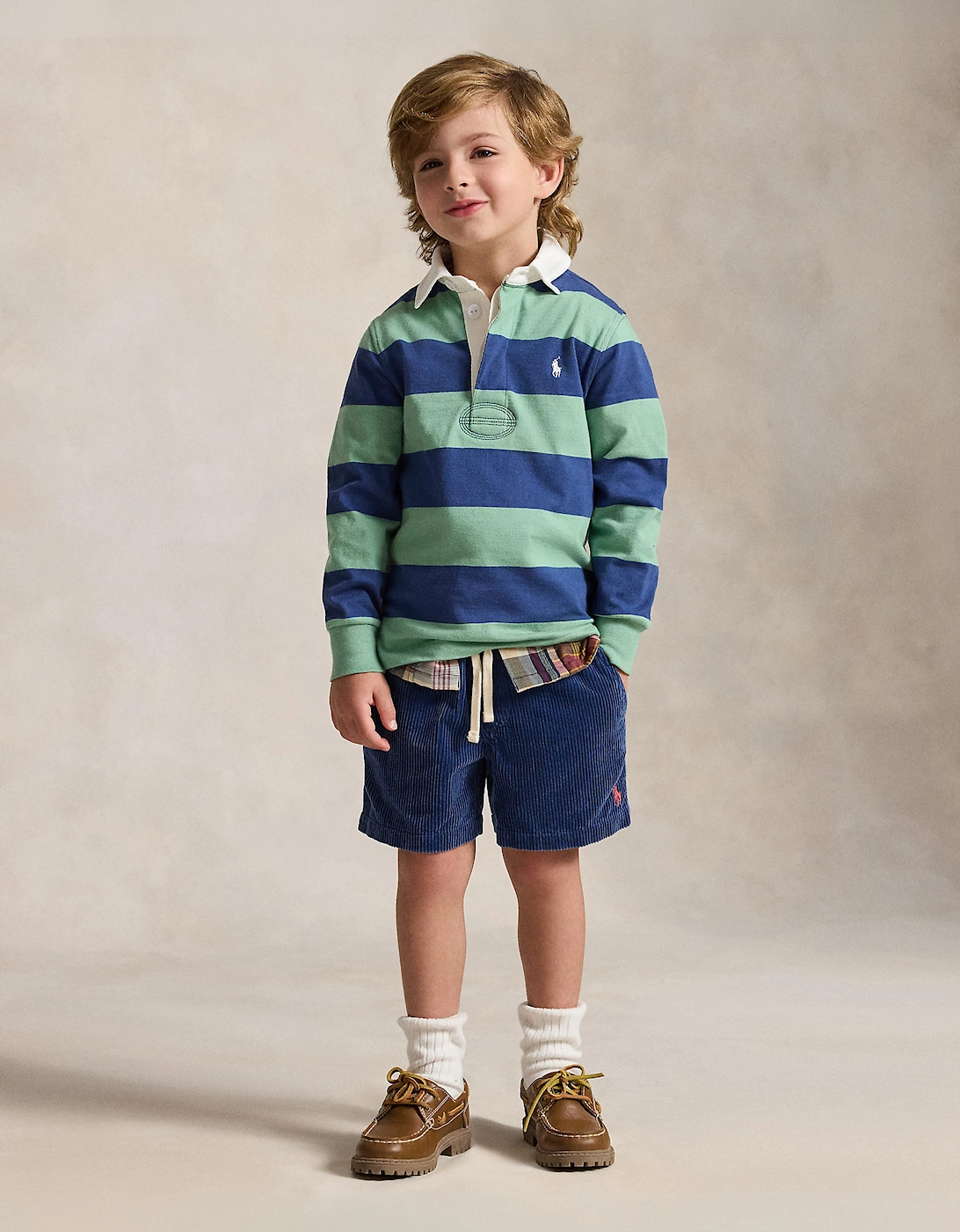 Ralph Lauren Boys Logo Prepster Shorts in Blue
