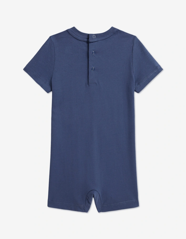 Ralph Lauren Baby Boys Polo Bear Romper in Blue