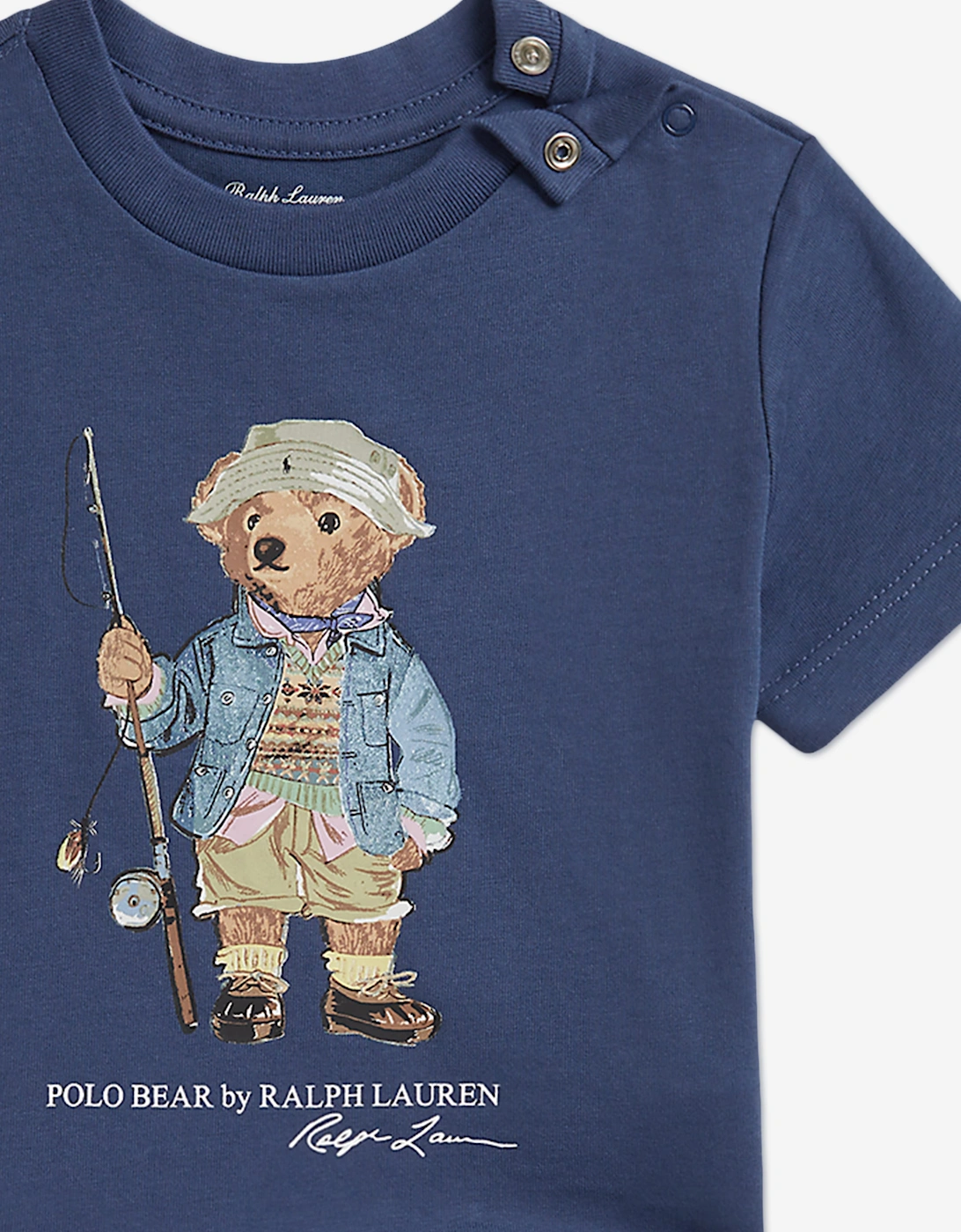 Ralph Lauren Baby Boys Polo Bear Short Set in Blue