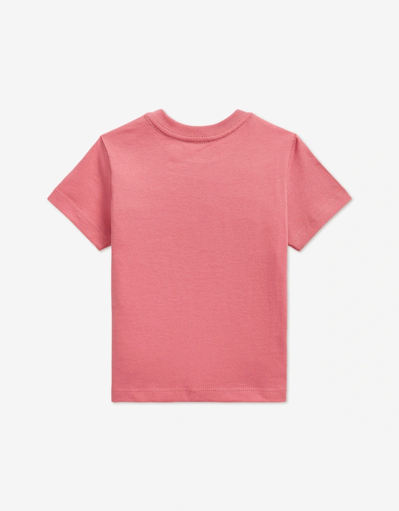Ralph Lauren Baby Boys Polo Bear T-Shirt in Pink