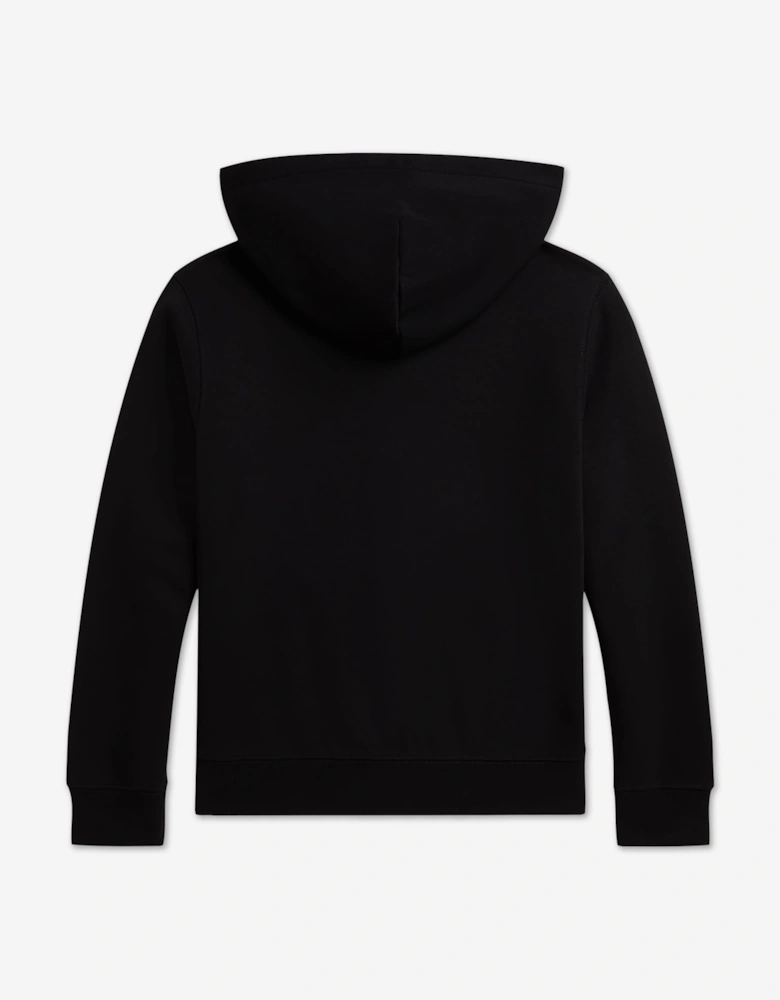 Ralph Lauren Boys Double Knit Tech Zip Up Top in Black