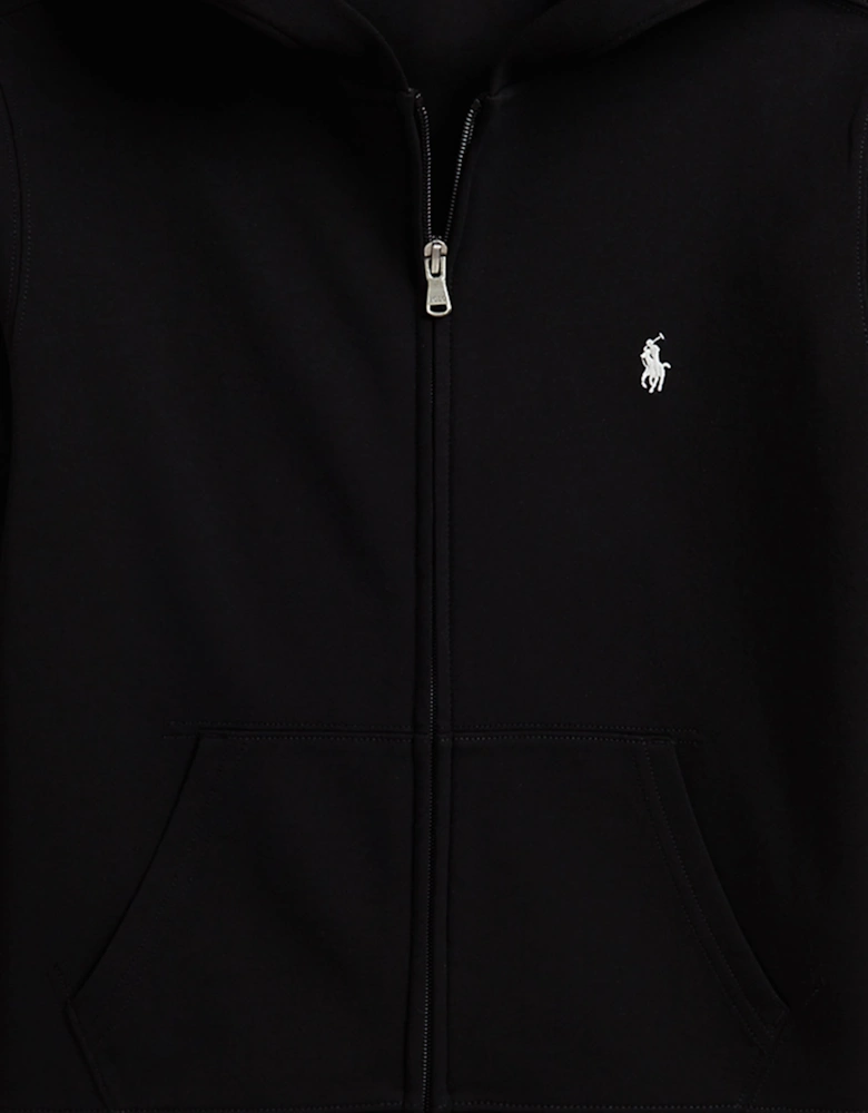Ralph Lauren Boys Double Knit Tech Zip Up Top in Black