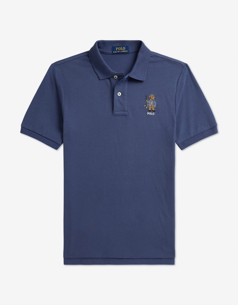 Ralph Lauren Boys Polo Bear Polo Shirt in Blue