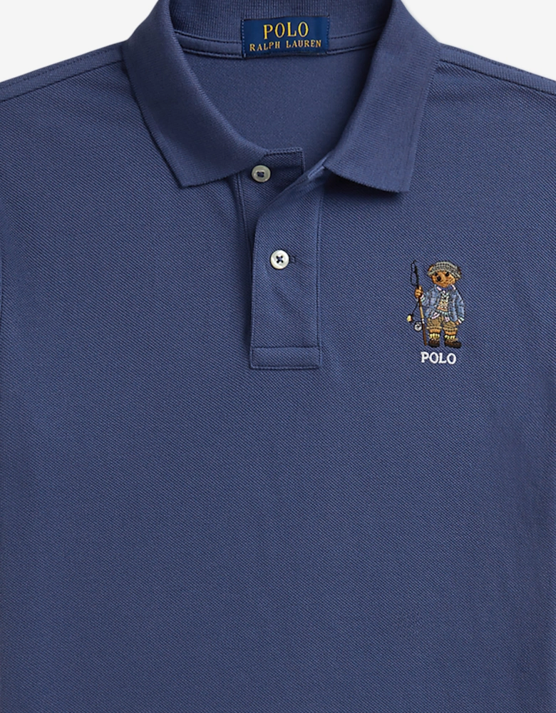 Ralph Lauren Boys Polo Bear Polo Shirt in Blue