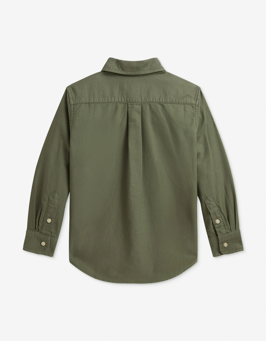 Ralph Lauren Boys Cotton Oxford Shirt in Green