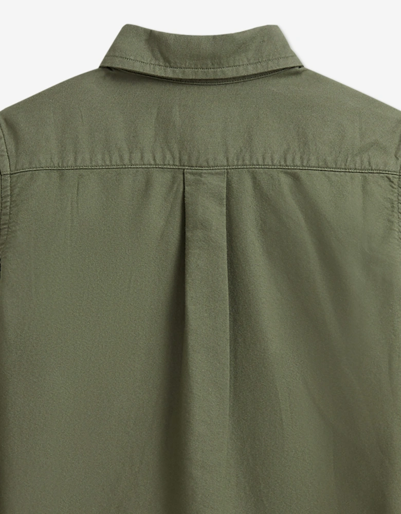 Ralph Lauren Boys Cotton Oxford Shirt in Green