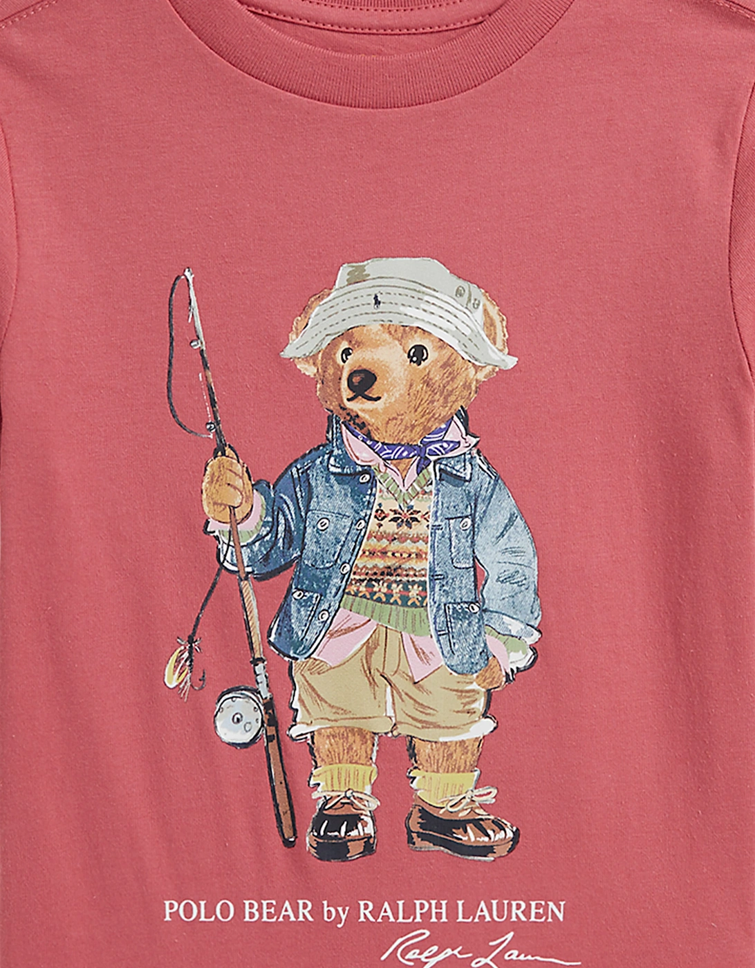 Ralph Lauren Boys Polo Bear T-Shirt in Pink
