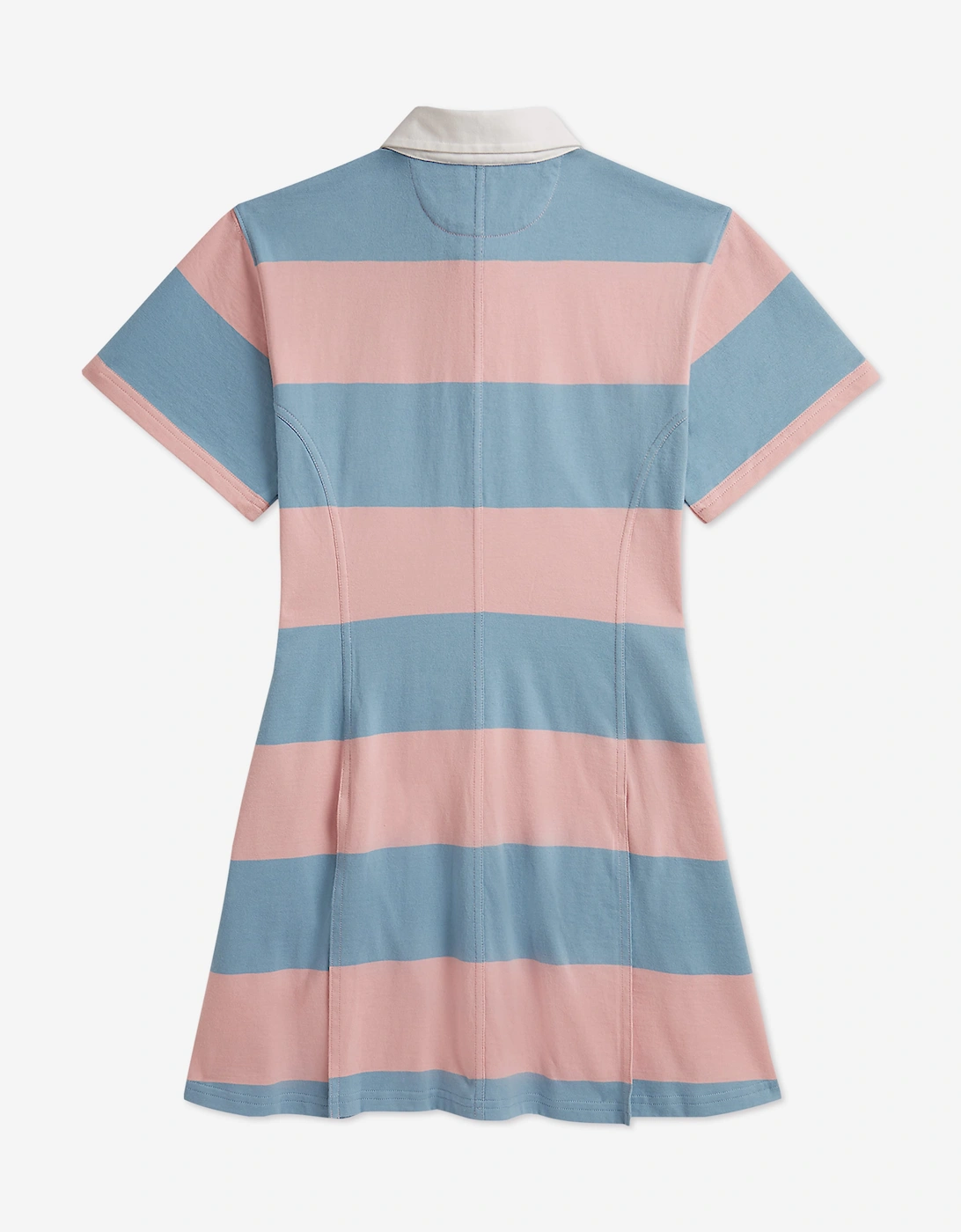 Ralph Lauren Girls Striped Fit and Flare Jersey Dress in Blue