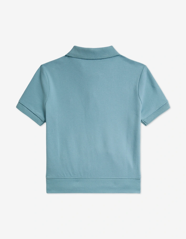 Ralph Lauren Girls 2 Piece Skirt Set in Blue