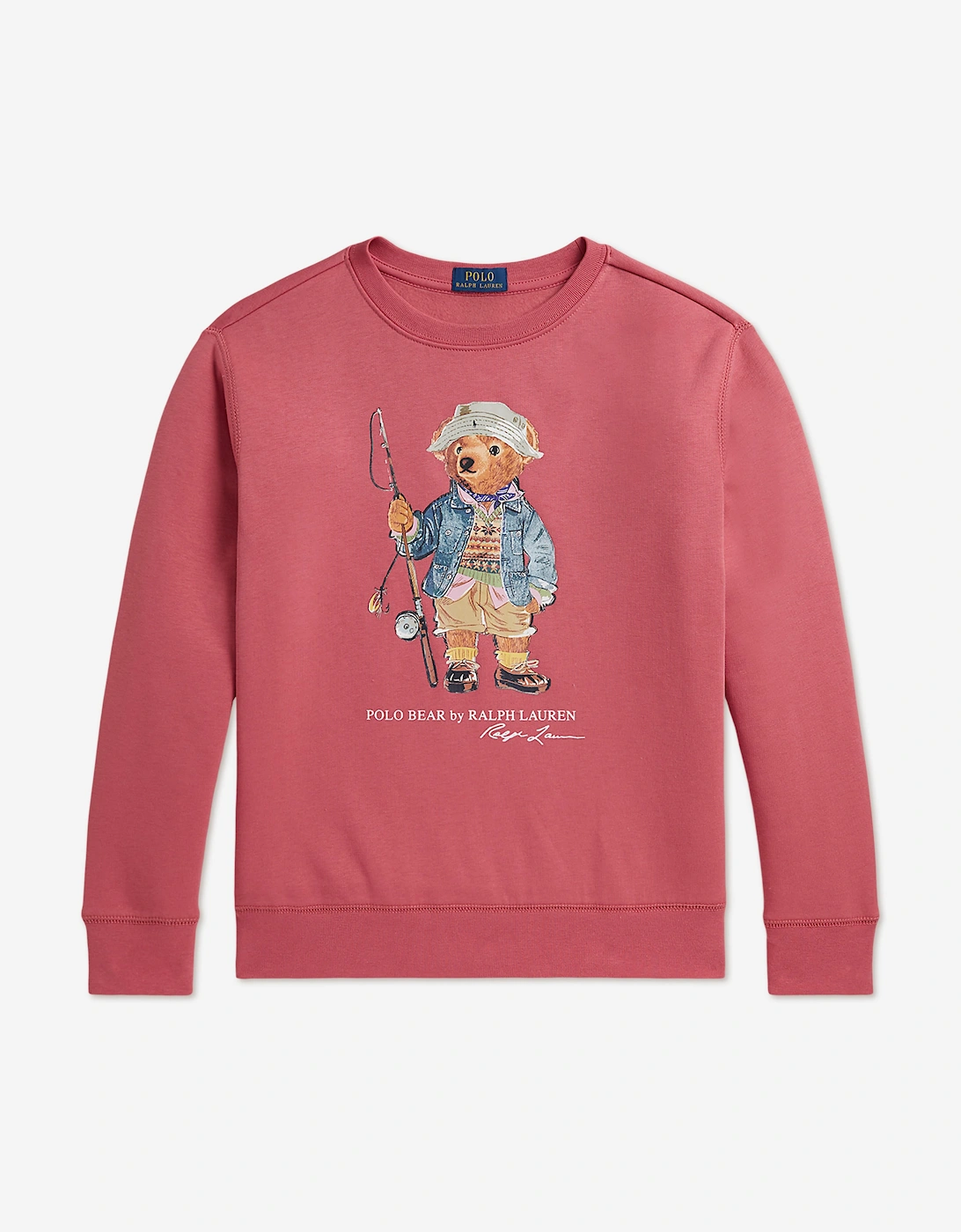 Ralph Lauren Boys Polo Bear Sweatshirt in Pink