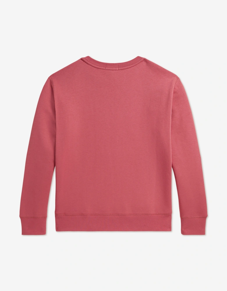 Ralph Lauren Boys Polo Bear Sweatshirt in Pink