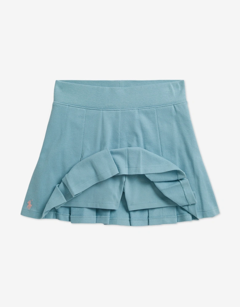 Ralph Lauren Girls 2 Piece Skirt Set in Blue