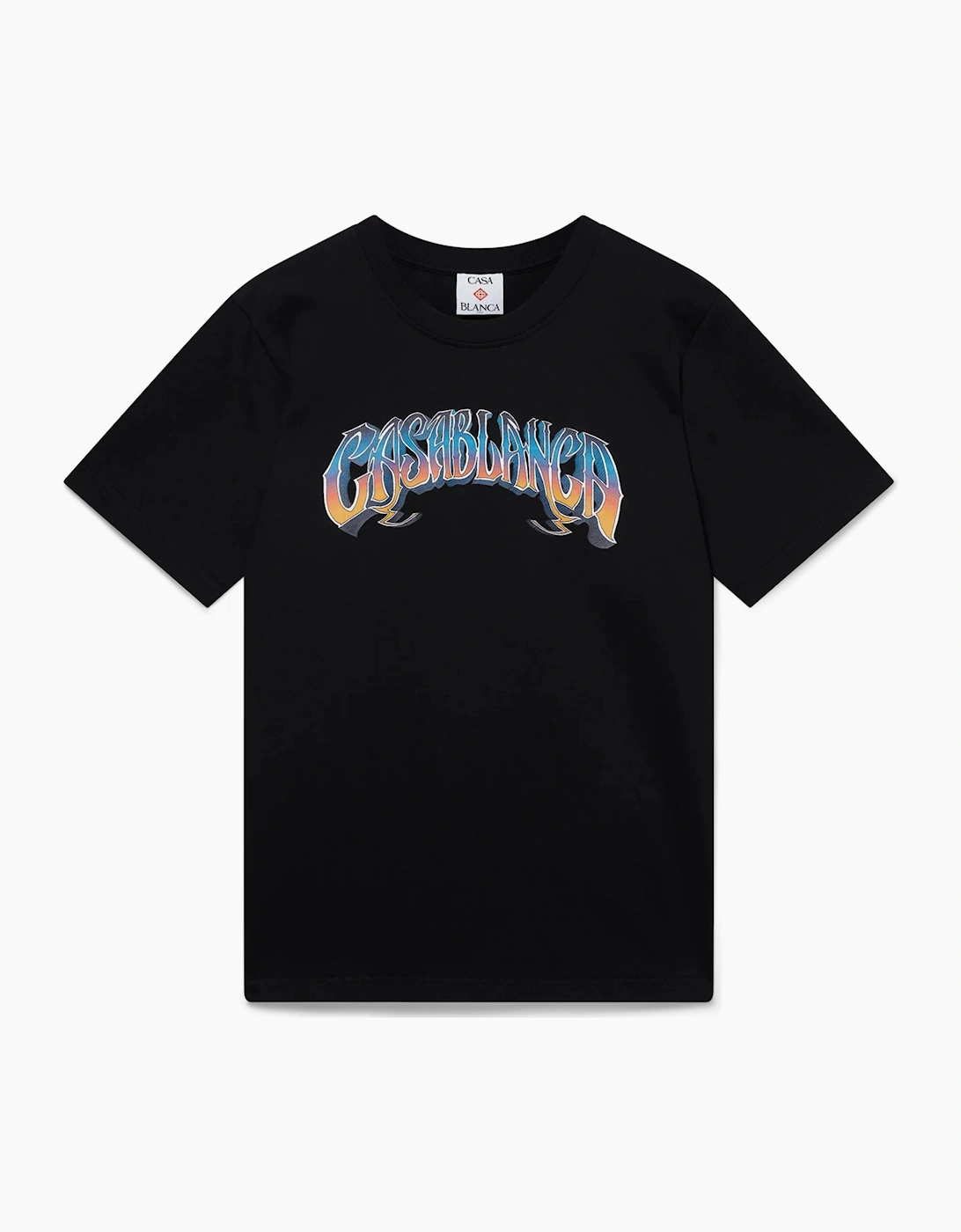 CASABLANCA GRADIENT GOTHIC TEE BLACK