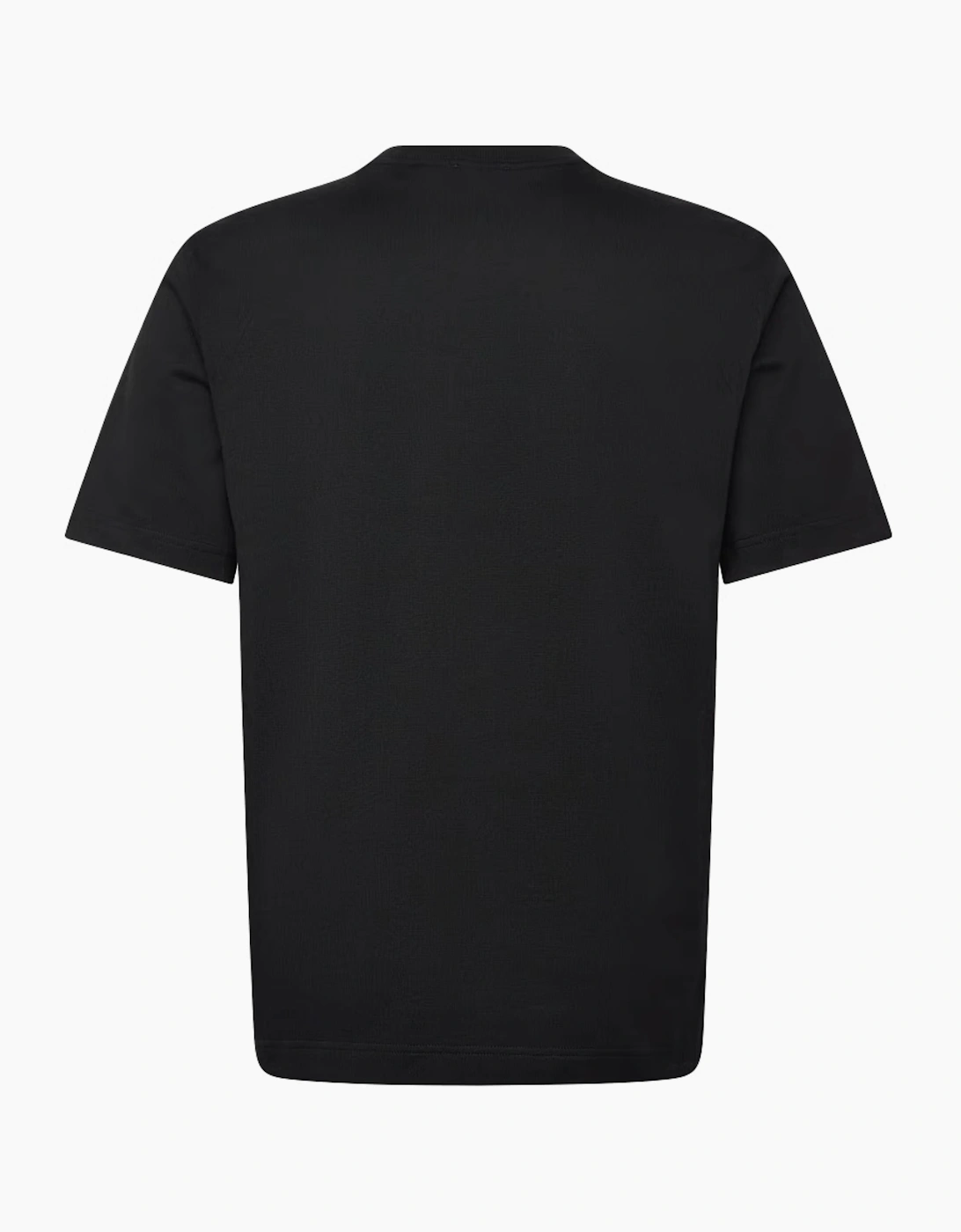 BURBERRY EMBROIDERED CHECK LOGO TEE BLACK