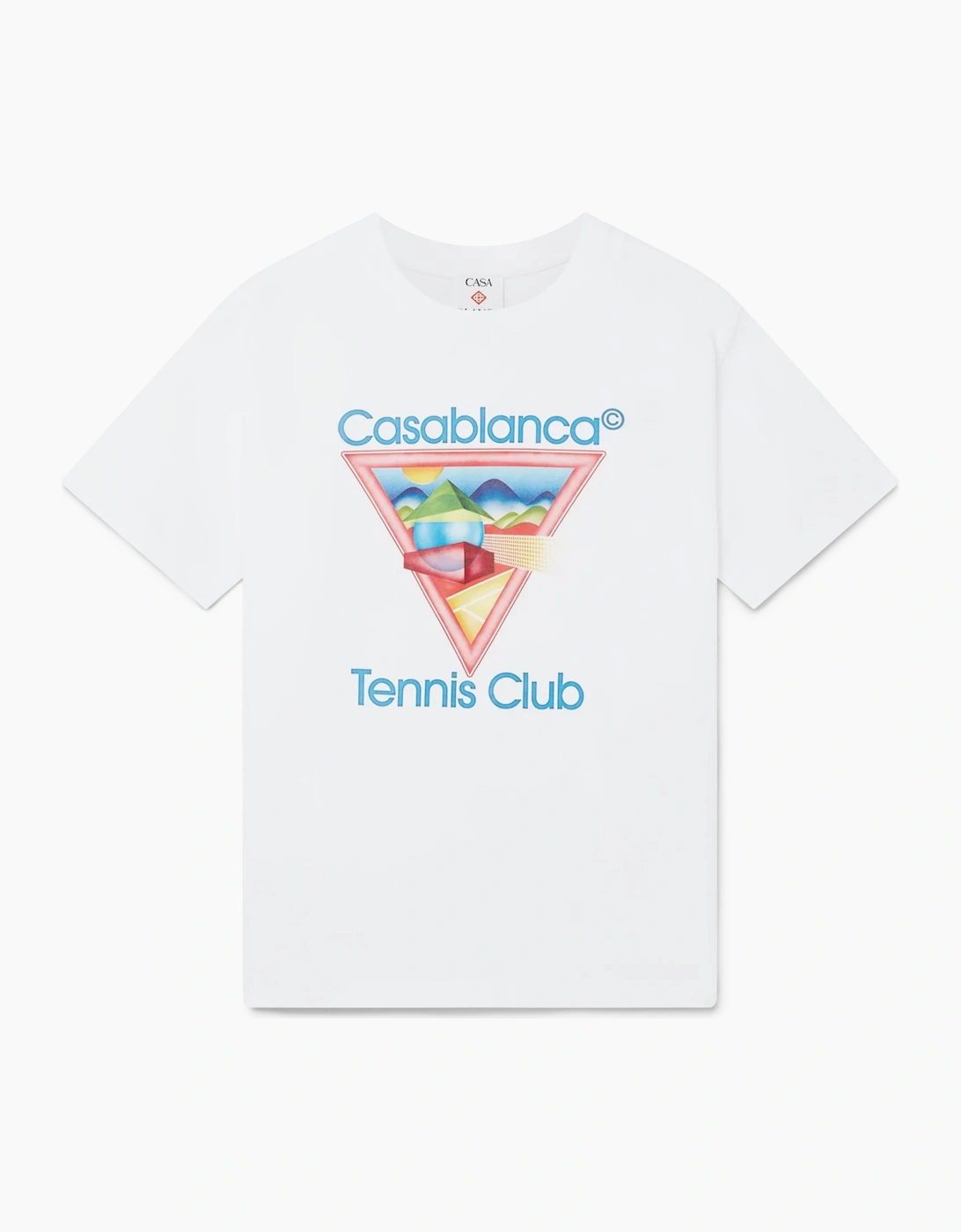 CASABLANCA TENNIS CLUB ICON TEE WHITE