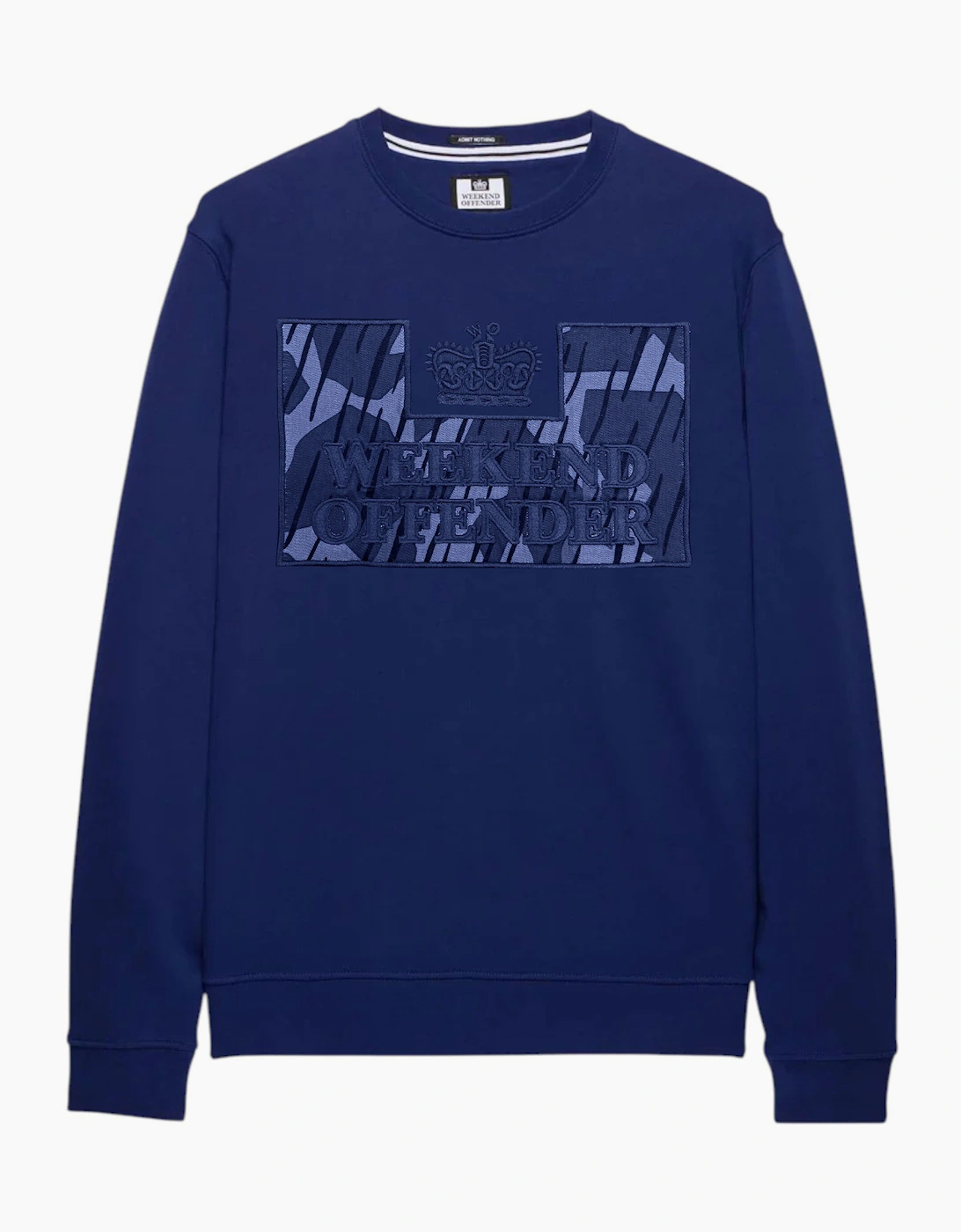 Weekend Offender Mens Sweatshirt Casual Cotton Long Sleeve Pullover Crew Neck, 5 of 4