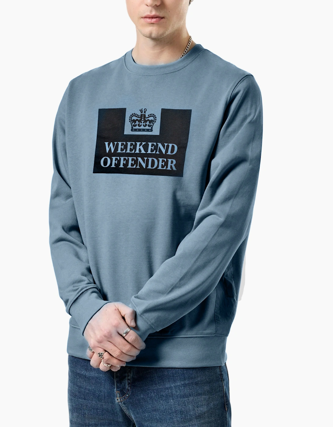 Weekend Offender Mens Sweatshirt Penitentiary Crew Neck Pullover Casual Cotton, 5 of 4