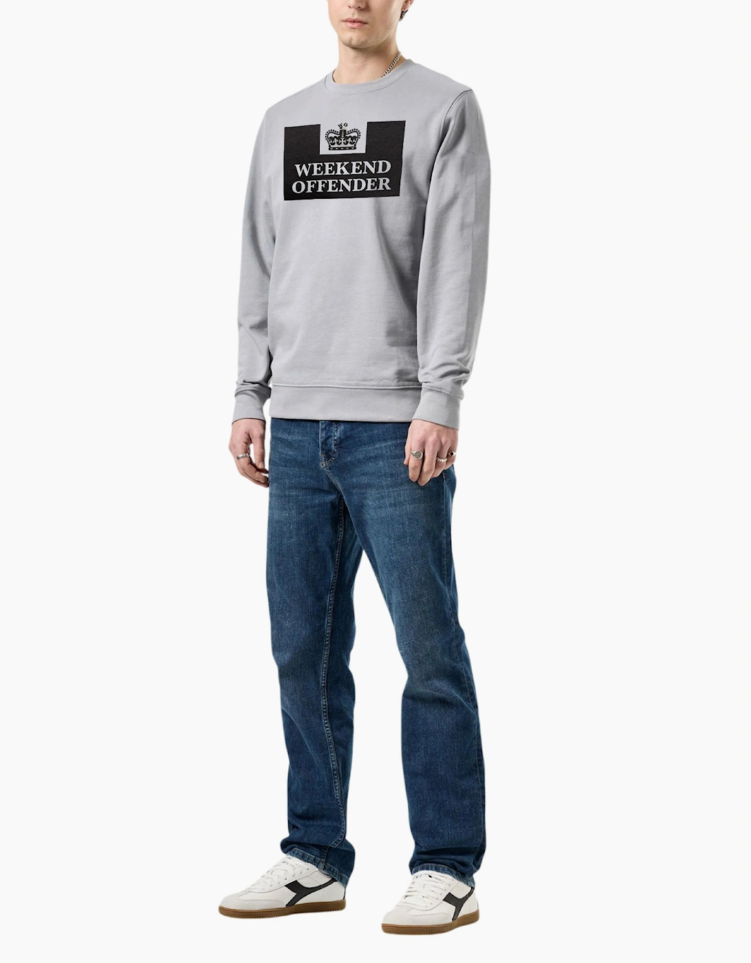 Weekend Offender Mens Sweatshirt Penitentiary Crew Neck Pullover Casual Cotton