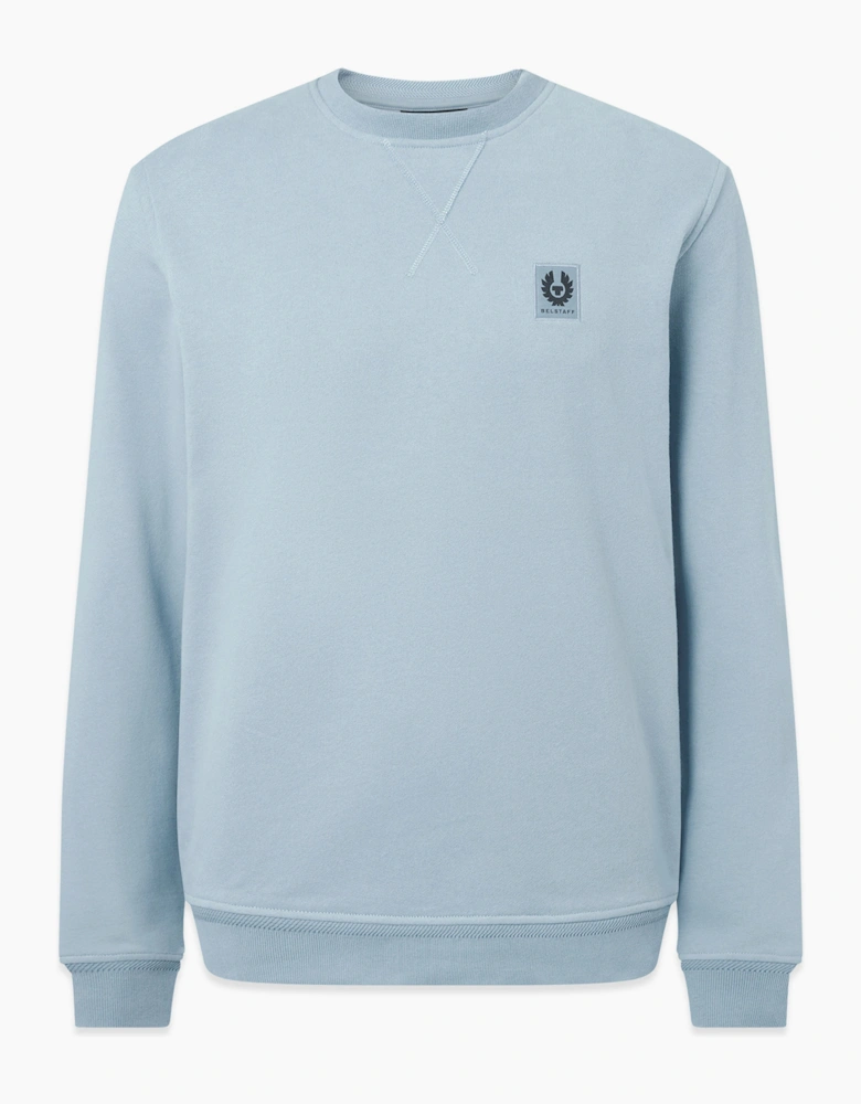 BELSTAFF SWEATSHIRT MIST BLUE