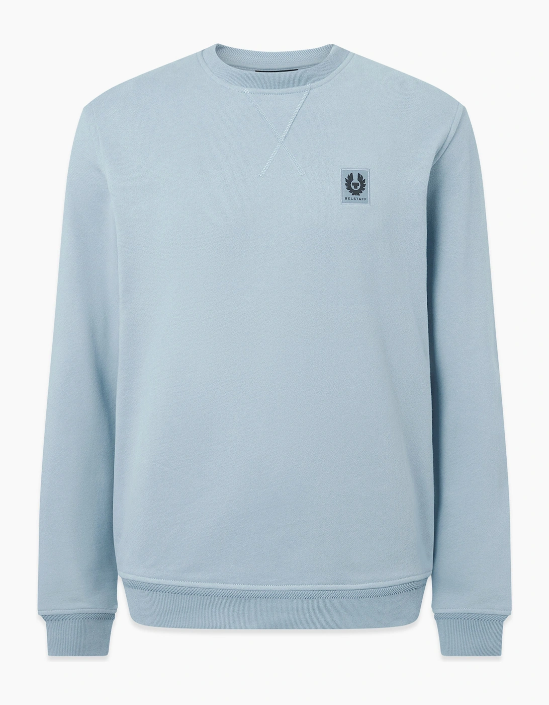 BELSTAFF SWEATSHIRT MIST BLUE