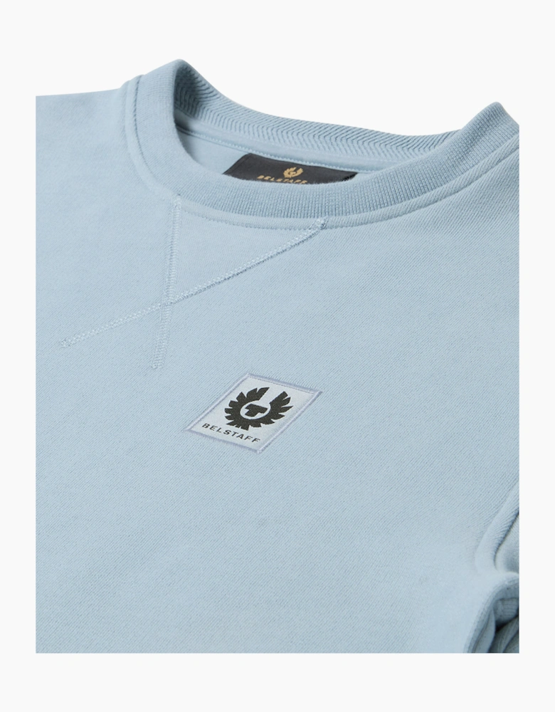 BELSTAFF SWEATSHIRT MIST BLUE